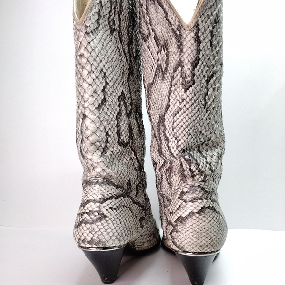 Acme Snakeskin Boots 6.5 - Picture 7 of 11